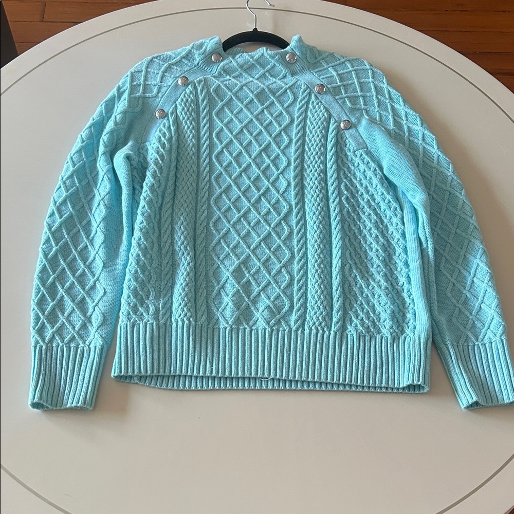 NWT Talbots Aqua Knit Sweater